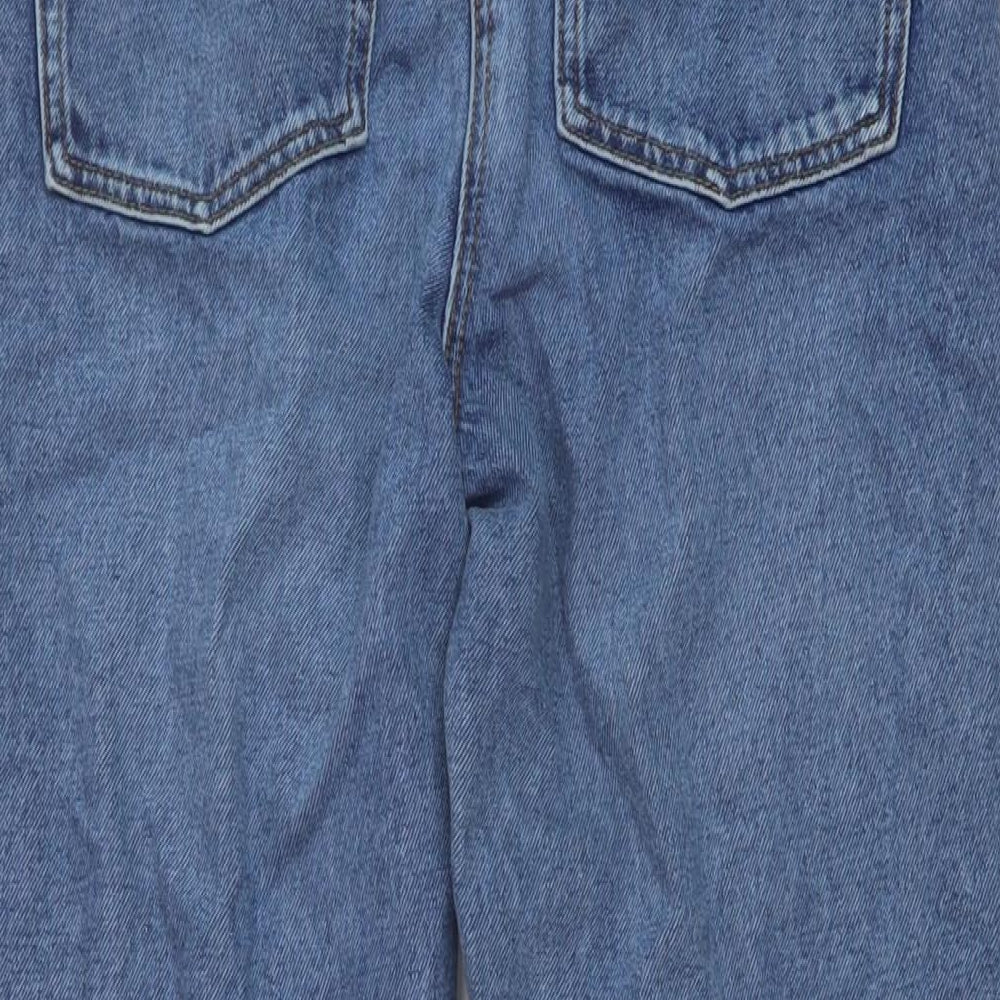 COLLUSION Womens Blue Cotton Mom Jeans Size 28 in L29 in Regular Button