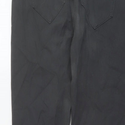 River Island Womens Green Cotton Skinny Jeans Size 10 L26 in Regular Button