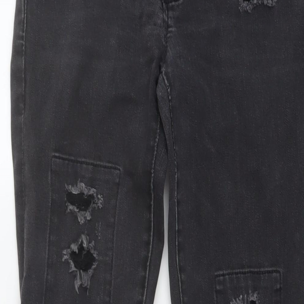 Gap Womens Grey Cotton Straight Jeans Size 26 in L30 in Regular Button