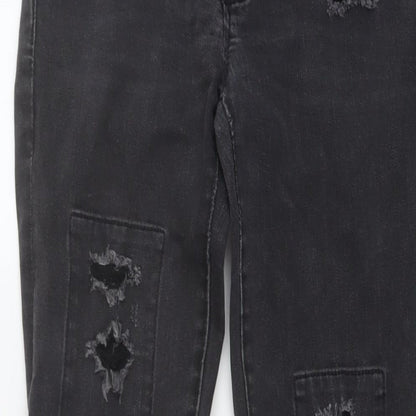 Gap Womens Grey Cotton Straight Jeans Size 26 in L30 in Regular Button