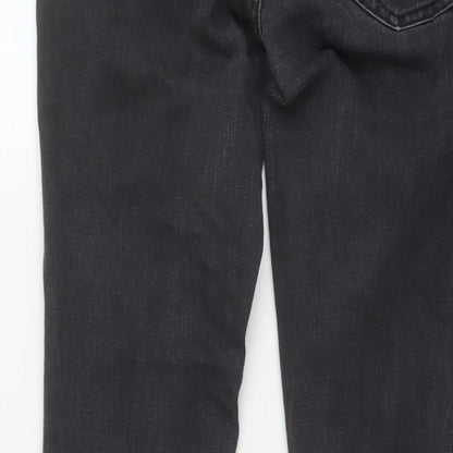 Gap Womens Grey Cotton Straight Jeans Size 26 in L30 in Regular Button