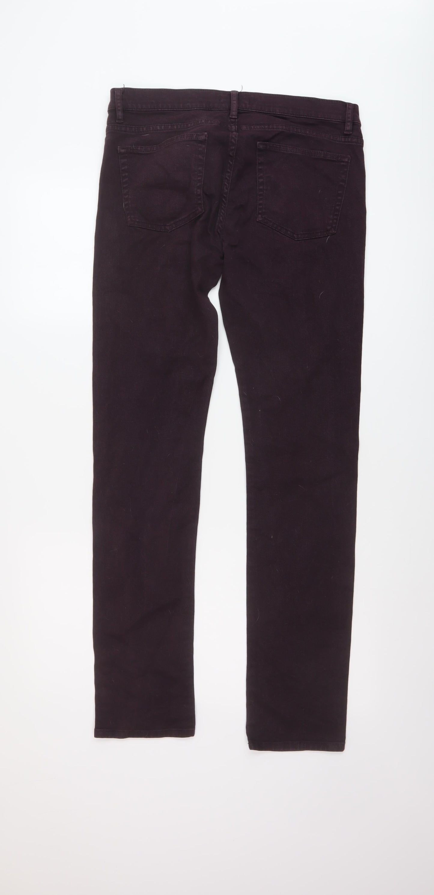 The Kooples Womens Purple Cotton Straight Jeans Size 30 in L36.5 in Regular Button