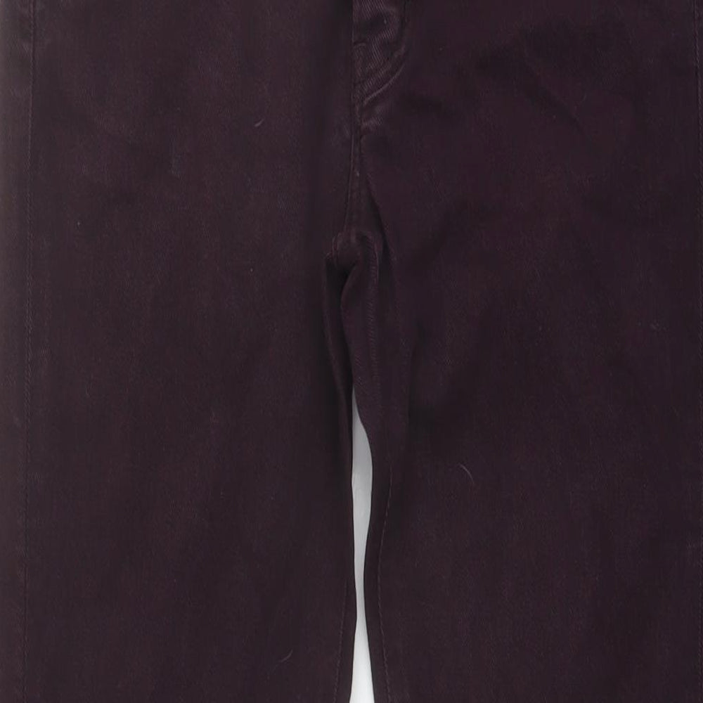 The Kooples Womens Purple Cotton Straight Jeans Size 30 in L36.5 in Regular Button