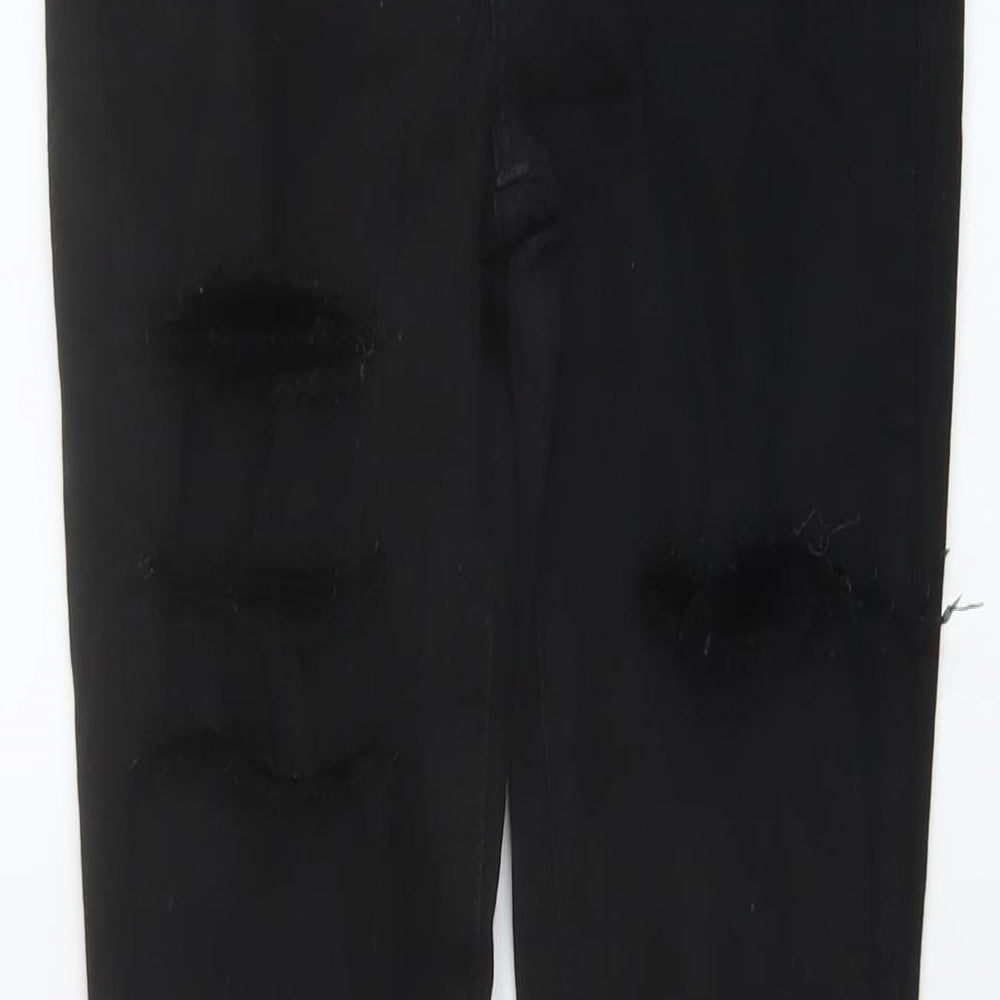 River Island Womens Black Cotton Skinny Jeans Size 10 L28 in Regular Button