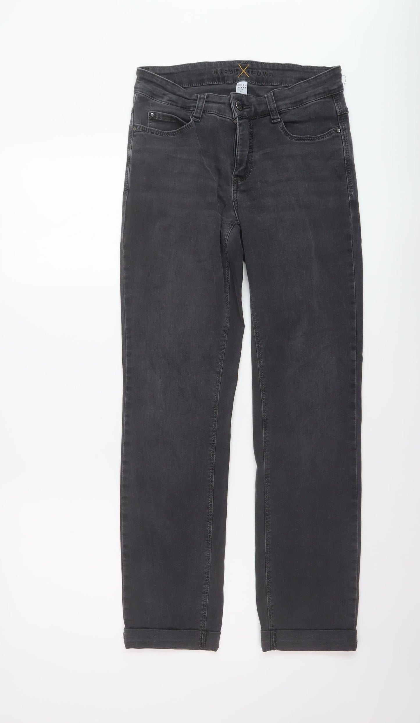 Womens UK Size 26 in Dream Jeans Regular Fit Straight Grey Jeans