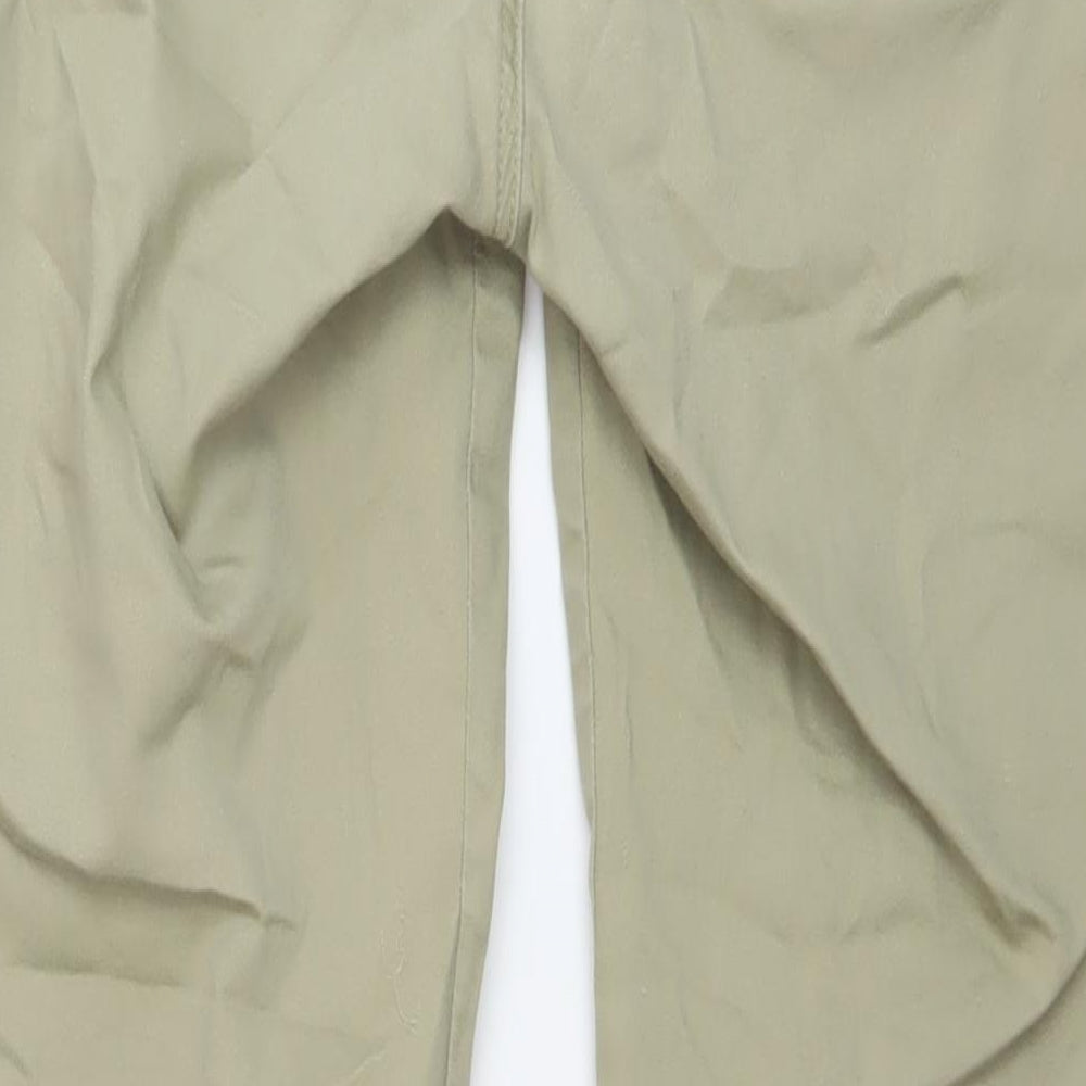 Miss Womens Green Cotton Straight Jeans Size 12 L30 in Regular Button