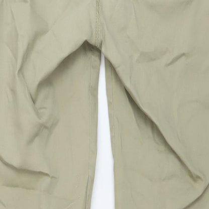 Miss Womens Green Cotton Straight Jeans Size 12 L30 in Regular Button