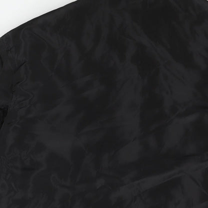 Mens UK Size S Boohoo Black Bomber Jacket