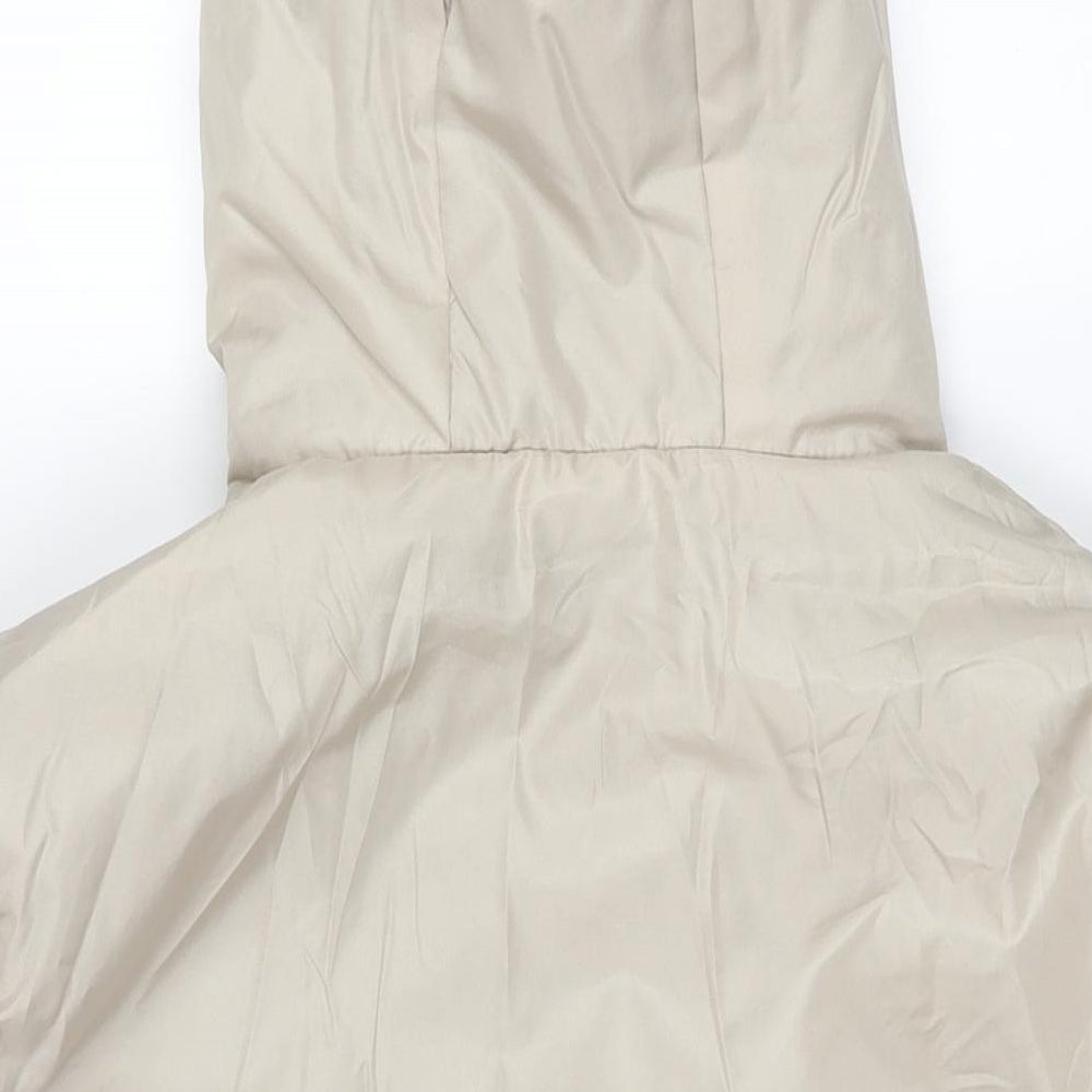 Womens UK Size M Anne De Lancay Beige Parka Coat