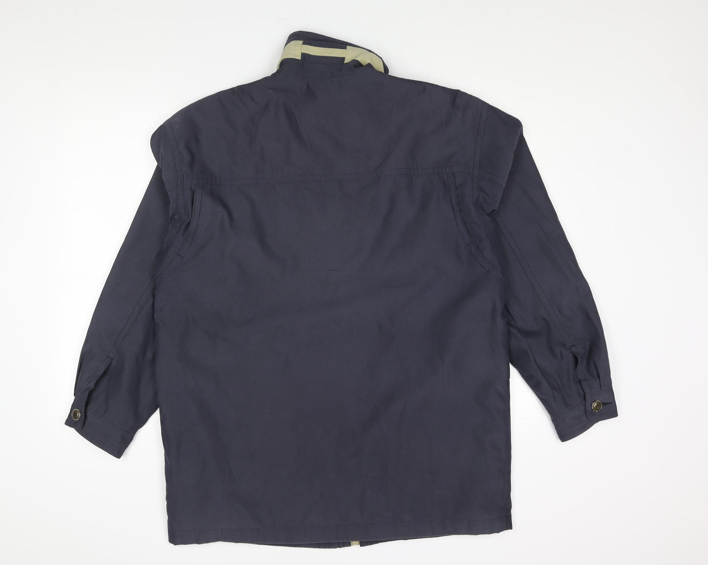 Mens UK Size XL Micro Blue Overcoat