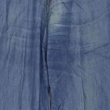 Mens UK Size 34 in RE&X Regular Fit Straight Blue Jeans