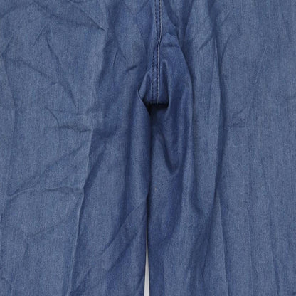Mens UK Size 34 in RE&X Regular Fit Straight Blue Jeans