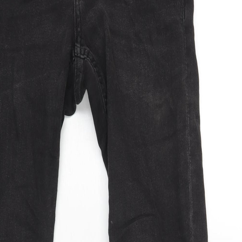 Divided by H&M Womens Black Cotton Skinny Jeans Size 8 L28 in Regular Zip