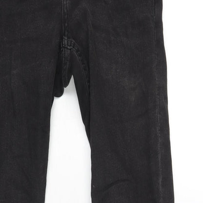 Divided by H&M Womens Black Cotton Skinny Jeans Size 8 L28 in Regular Zip
