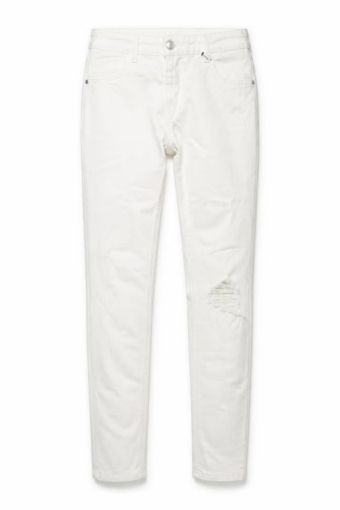 Womens UK Size 8 Matalan Regular Fit Skinny White Jeans