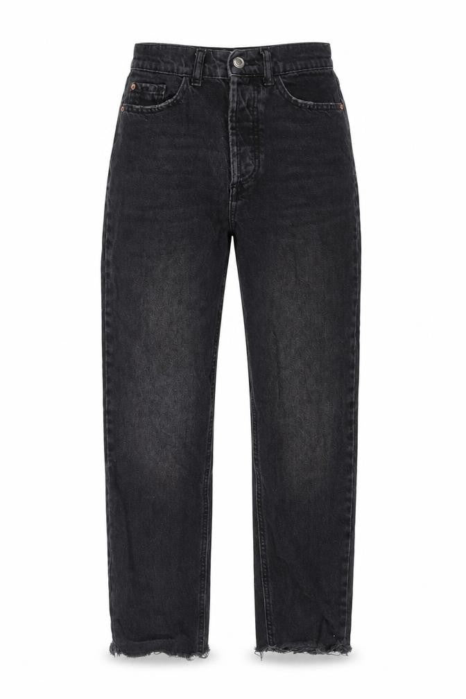 Womens UK Size 6 Zara Regular Fit Mom Black Jeans