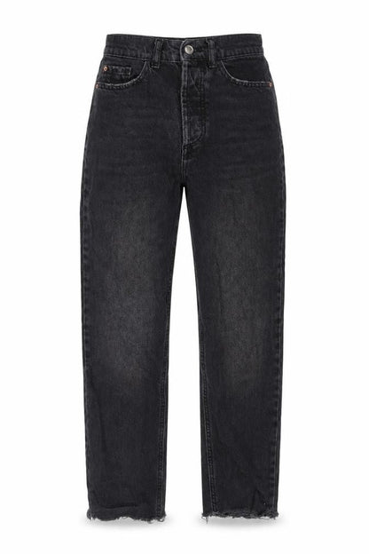 Womens UK Size 6 Zara Regular Fit Mom Black Jeans