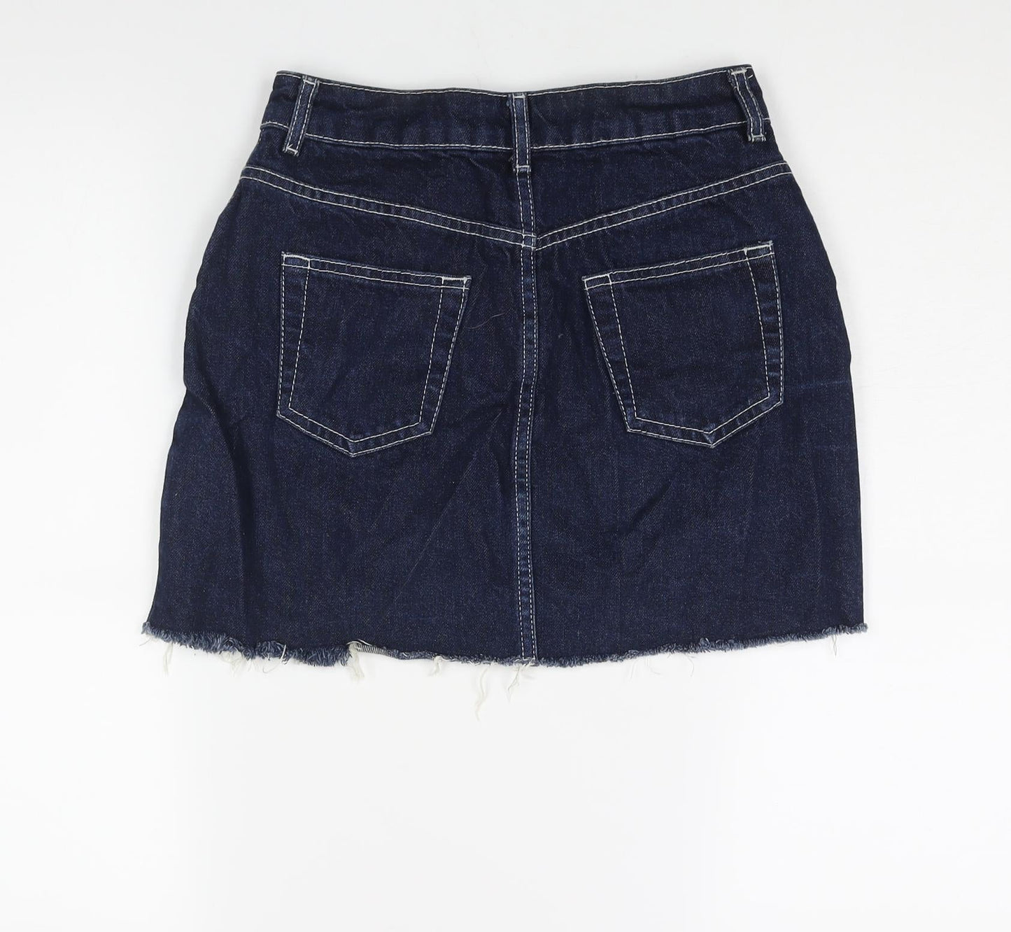 Womens UK Size 8 Topshop A-Line Denim Skirt
