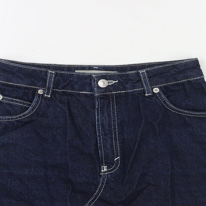 Womens UK Size 8 Topshop A-Line Denim Skirt