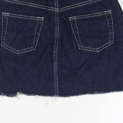 Womens UK Size 8 Topshop A-Line Denim Skirt