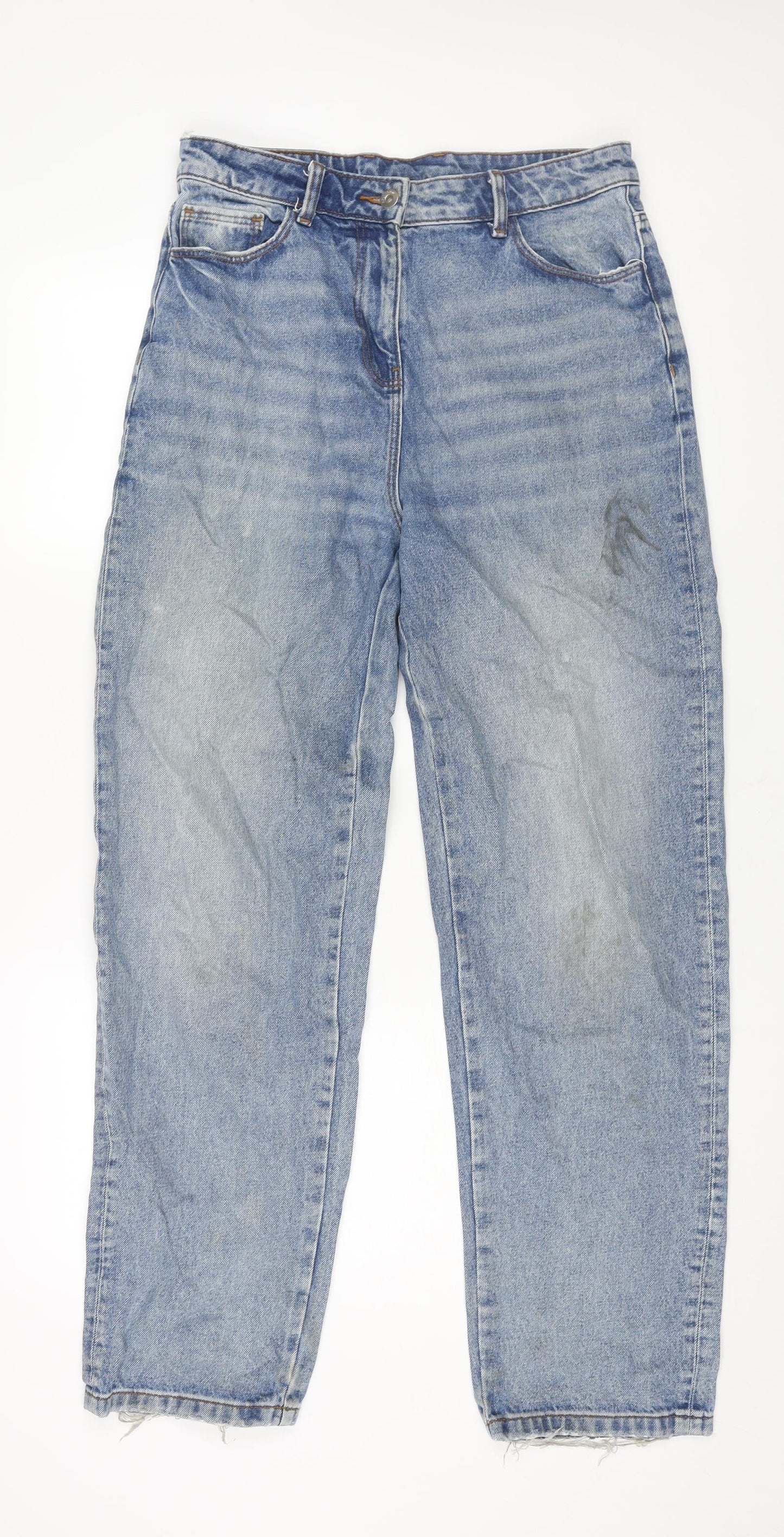 Mens UK Size 28 in COLLUSION Regular Fit Straight Blue Jeans