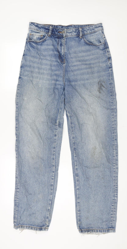 Mens UK Size 28 in COLLUSION Regular Fit Straight Blue Jeans