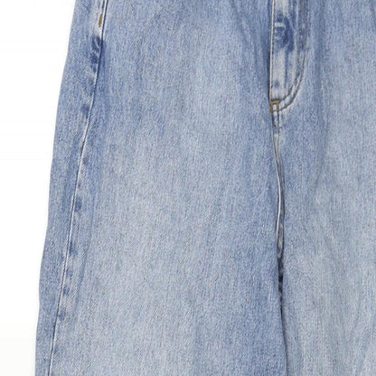 ASOS Womens Blue Cotton Mom Jeans Size 26 in L32 in Regular Zip
