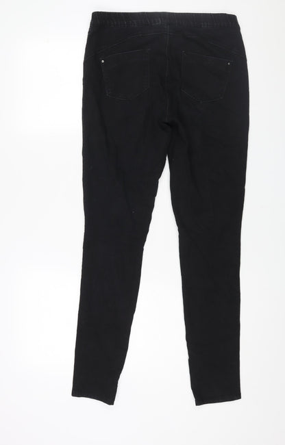 Denim & Co. Womens Black Cotton Jegging Jeans Size 10 L31 in Regular