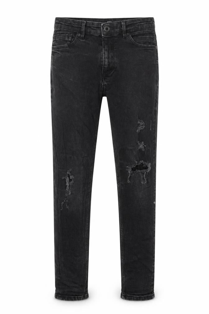 Mens UK Size 30 in Pull&Bear Regular Fit Skinny Black Jeans