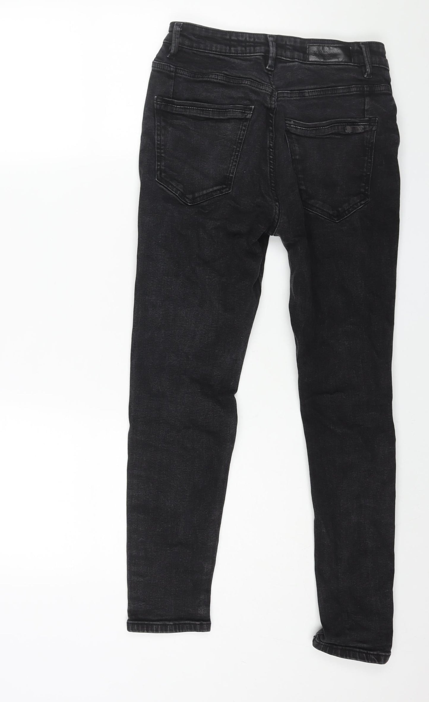 Mens UK Size 30 in Pull&Bear Regular Fit Skinny Black Jeans