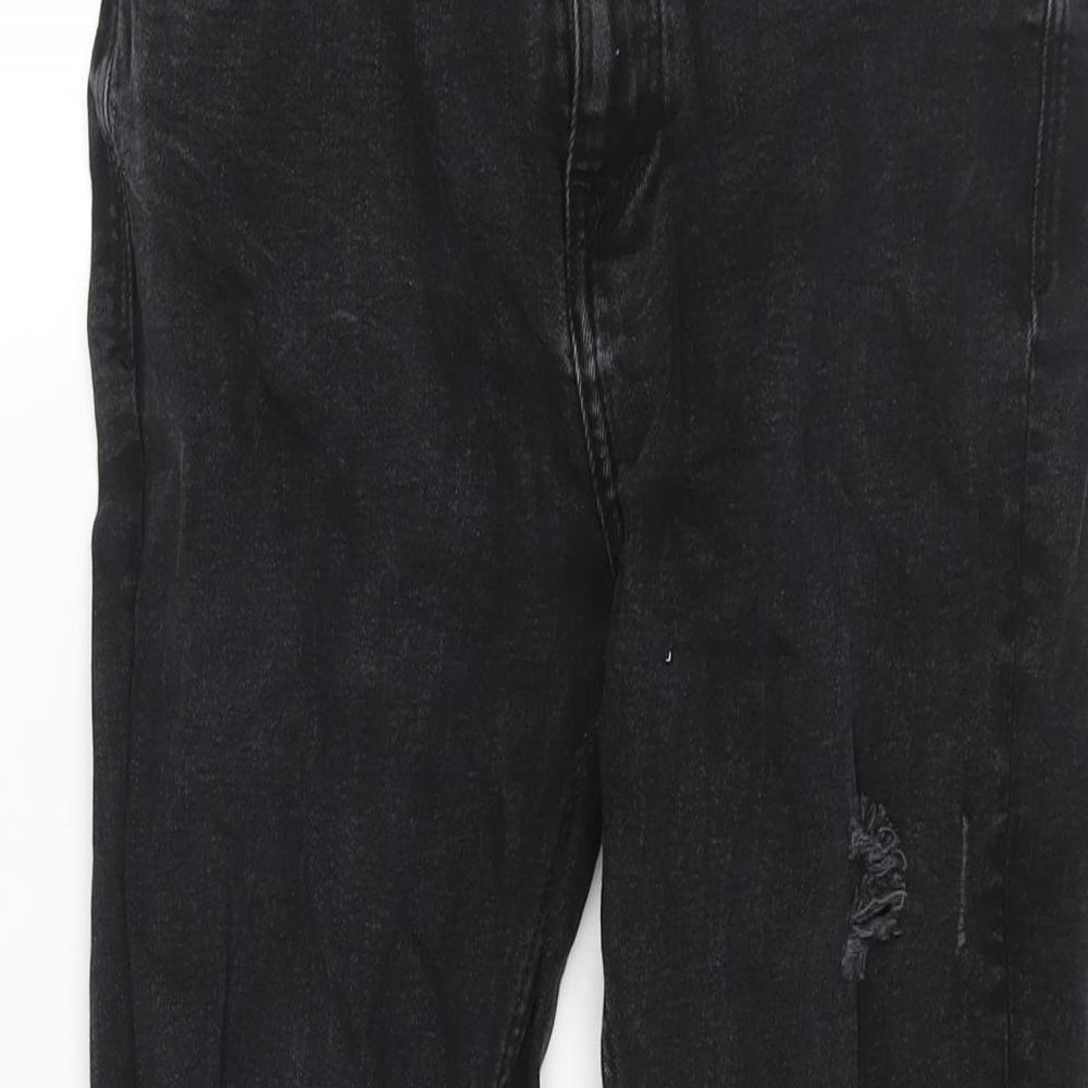 Mens UK Size 30 in Pull&Bear Regular Fit Skinny Black Jeans