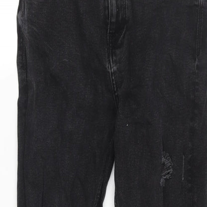 Mens UK Size 30 in Pull&Bear Regular Fit Skinny Black Jeans