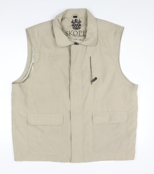 Mens UK Size 2XL Skopes Beige Gilet