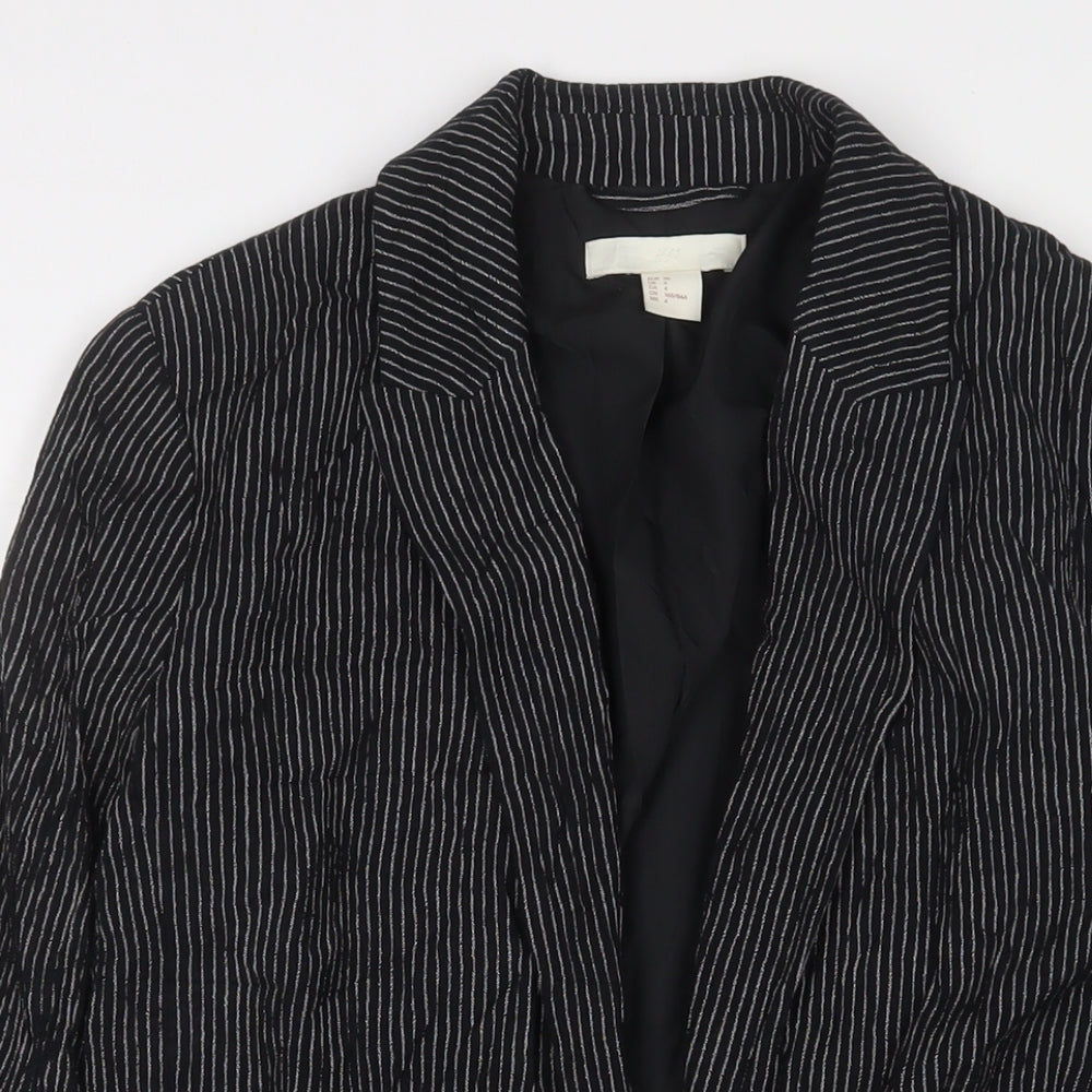 Womens UK Size 8 H&M Black Jacket
