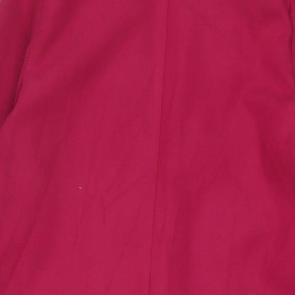 Missguided Womens Pink Overcoat Coat Size 8 - Open