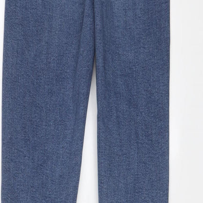 Topshop Womens Blue Cotton Skinny Jeans Size 26 in L34 in Regular Zip