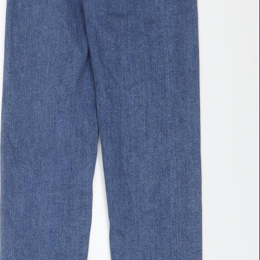 Topshop Womens Blue Cotton Skinny Jeans Size 26 in L34 in Regular Zip