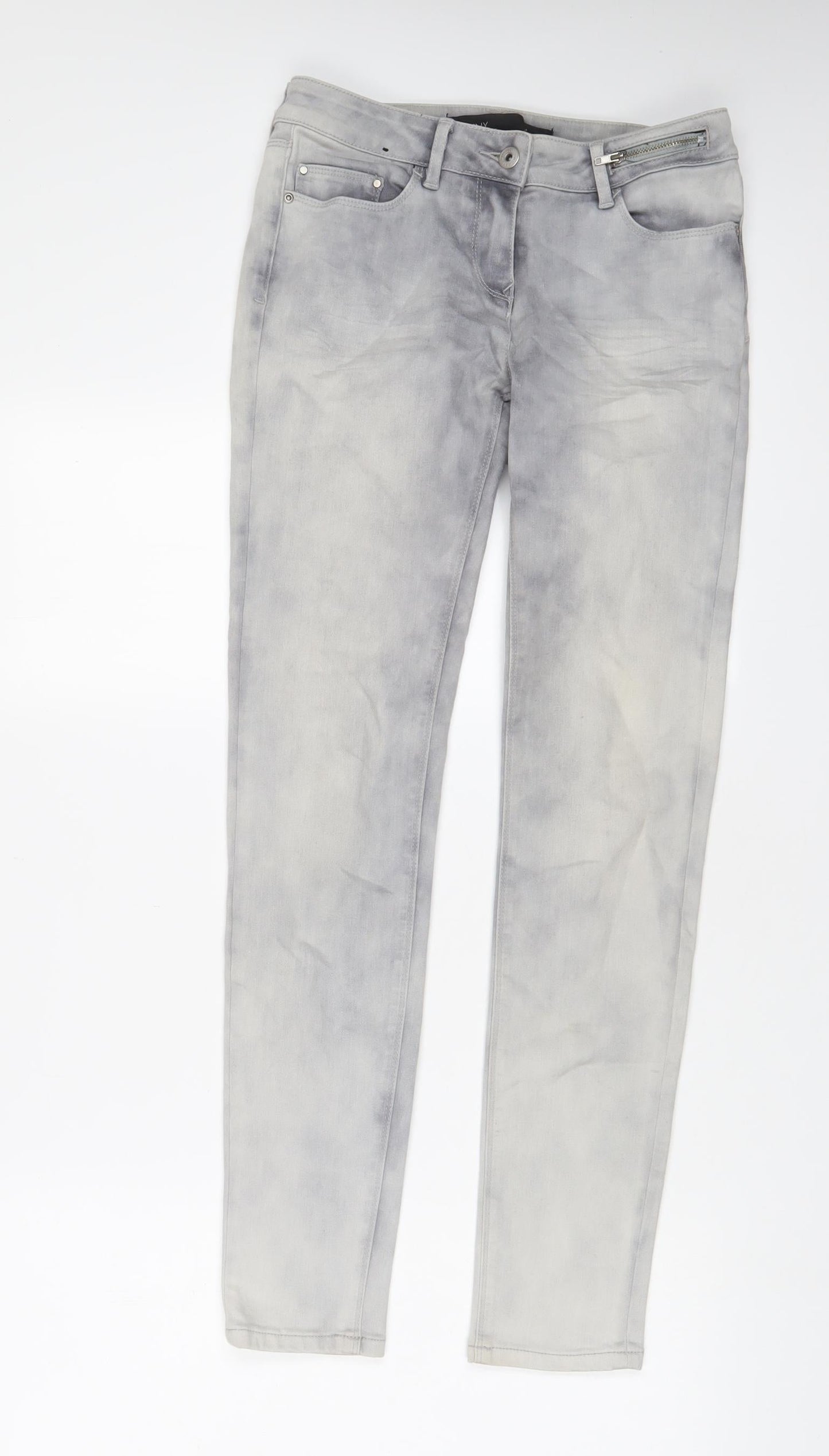 Womens UK Size 8 Marks and Spencer Regular Fit Skinny Grey Jeans