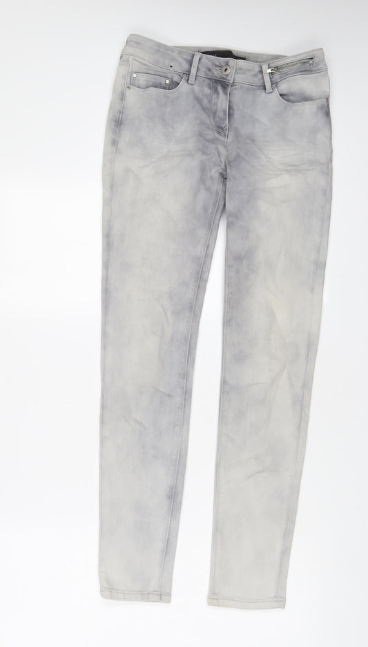 Womens UK Size 8 Marks and Spencer Regular Fit Skinny Grey Jeans