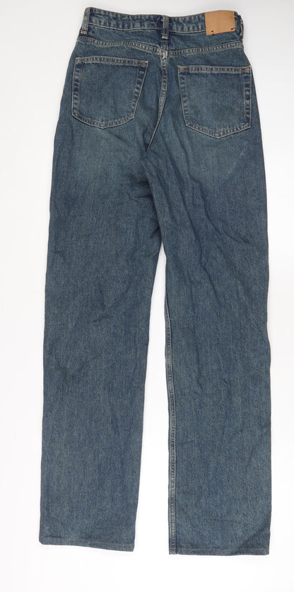 Womens UK Size 26 in Weekday Regular Fit Straight Blue Jeans