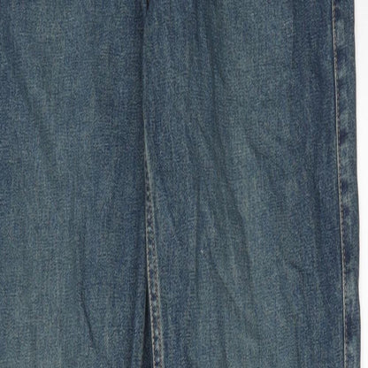 Womens UK Size 26 in Weekday Regular Fit Straight Blue Jeans