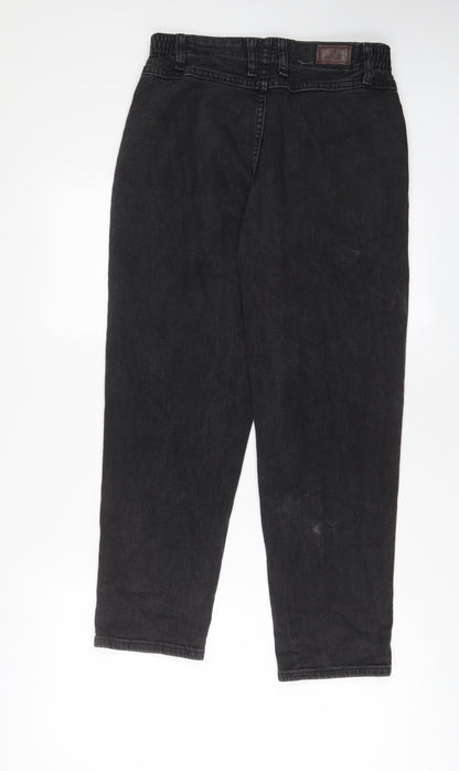 Lee Womens Grey Cotton Straight Jeans Size 6 L26 in Regular Zip