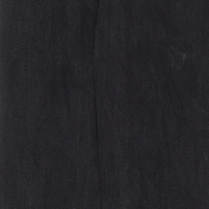 Lee Womens Grey Cotton Straight Jeans Size 6 L26 in Regular Zip