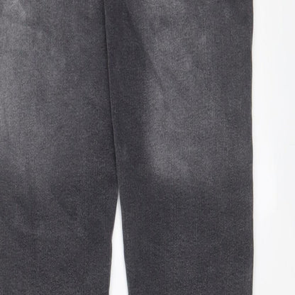 ZEENZO Mens Grey Cotton Skinny Jeans Size 32 in L30 in Regular Zip