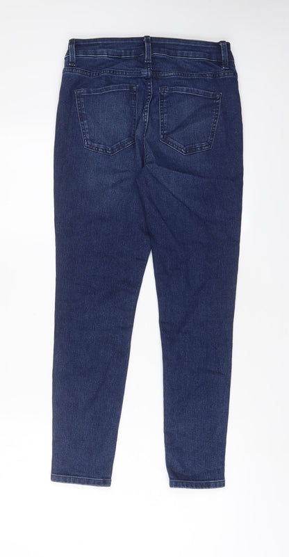 Womens UK Size 8 Marks and Spencer Regular Fit Skinny Blue Jeans