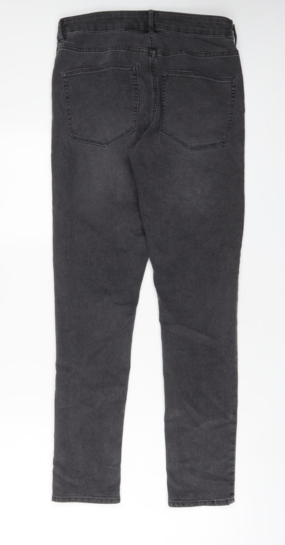 Womens UK Size 30 in H&M Regular Fit Skinny Grey Jeans