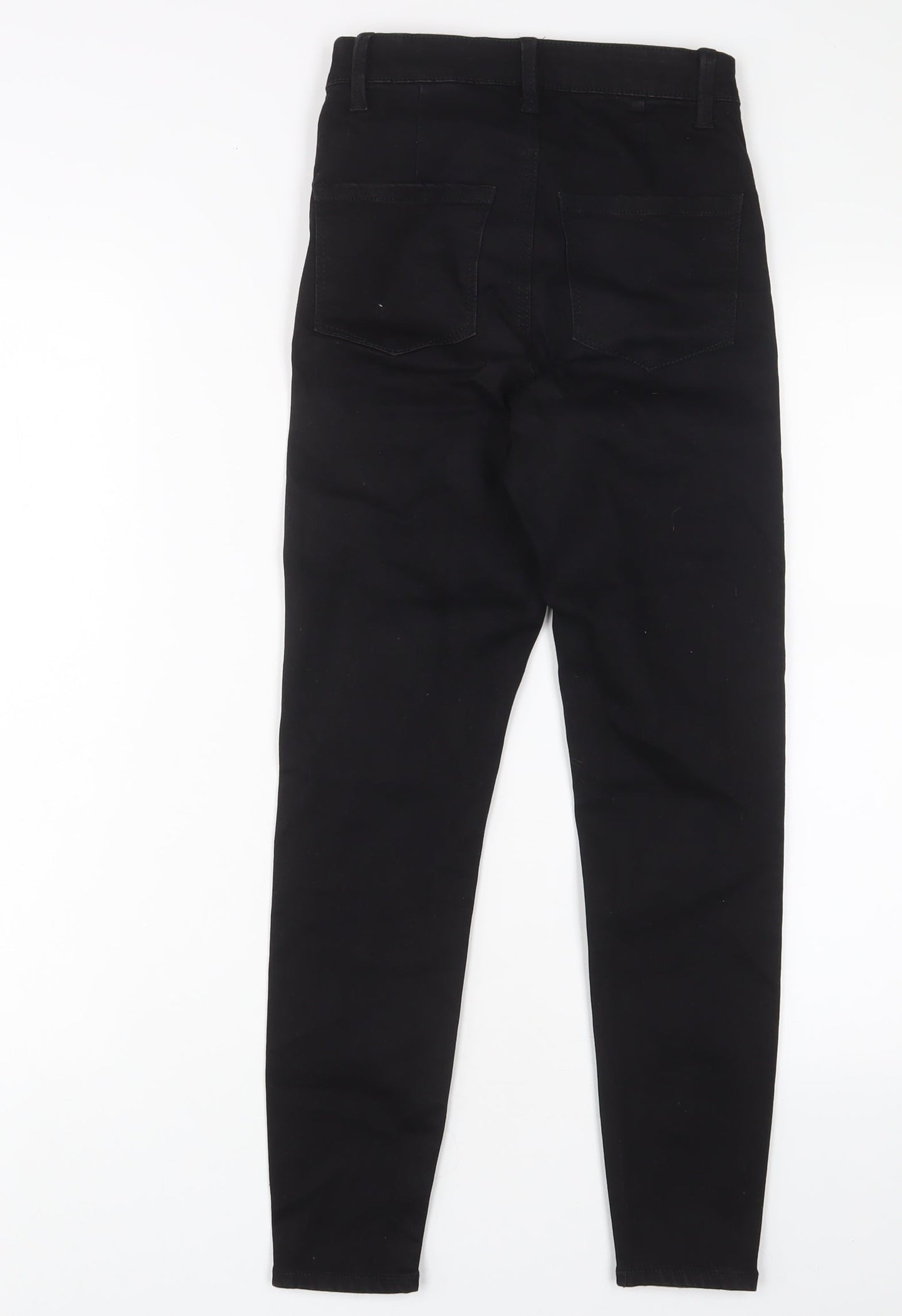 Denim & Co. Womens Black Cotton Skinny Jeans Size 6 L24 in Regular Zip