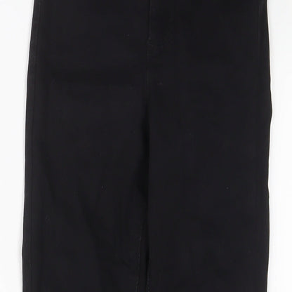 Denim & Co. Womens Black Cotton Skinny Jeans Size 6 L24 in Regular Zip