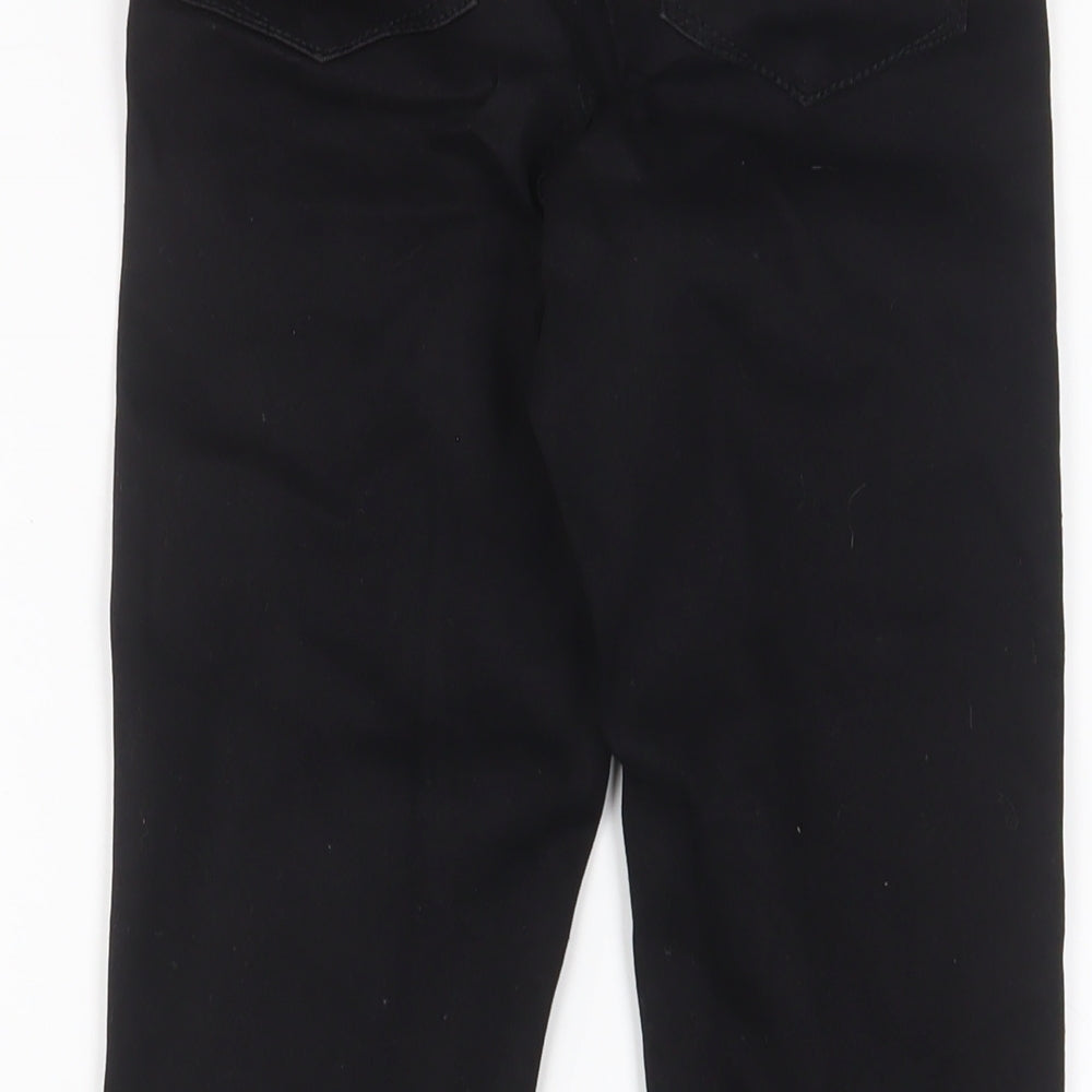 Denim & Co. Womens Black Cotton Skinny Jeans Size 6 L24 in Regular Zip