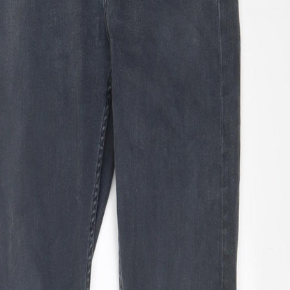 Topshop Womens Grey Cotton Skinny Jeans Size 26 in L32 in Regular Zip